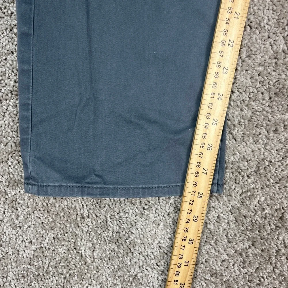 Banana Republic Slim Fit Pants Mens 36x30‎ Gray 5-Pocket Flat Front Twill Denim
